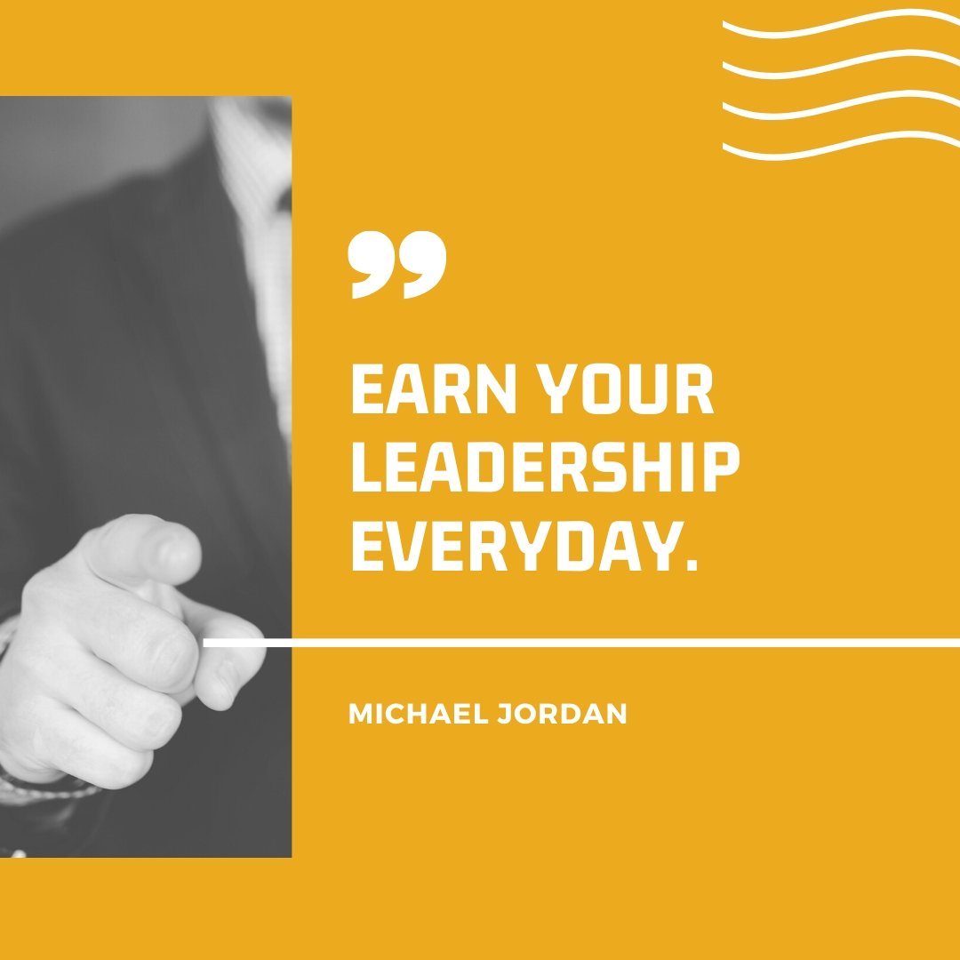 ConferenceShift's tweet photo. “Earn your leadership everyday.” —Michael Jordan https://t.co/7oqvYuALDX