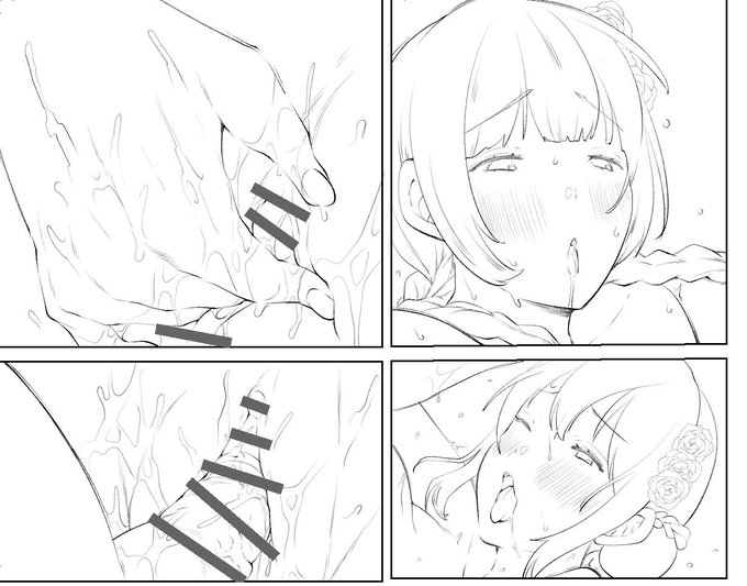 お茶々さんのメガネはいつも仕上げ時に描きこんでます 