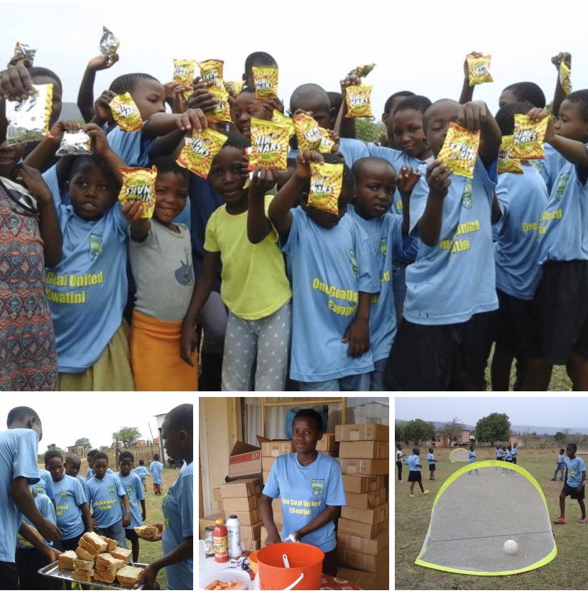 OneGoalUtd's tweet photo. Some pics from today’s Soccer Service Saturday! Our ESwatini Academy kids play soccer with a smile, but they SERVE their community with an even BIGGER smile! We’re so proud of what they’ve accomplished over the last 2 years!
#Soccer #Service #Sustainability #kingdomofeswatini https://t.co/3lzm2tX7Dh