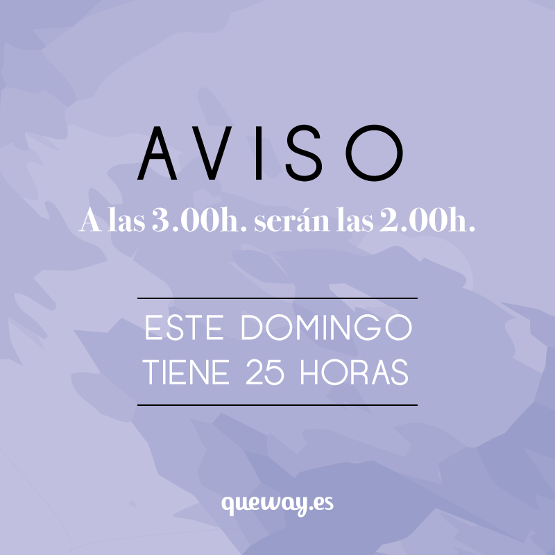 _Queway's tweet photo. 📣¡AVISO DESPISTADOS! 📣 Está noche a las 3.00h. serán las 2.00h. ⏰
#cambiodehora #25horas #las2sonlas3 #unahoramas #papeleria #papeleriabonita #regalos #regalospersonalizados #regalosoriginales https://t.co/CQDgpY8bM7