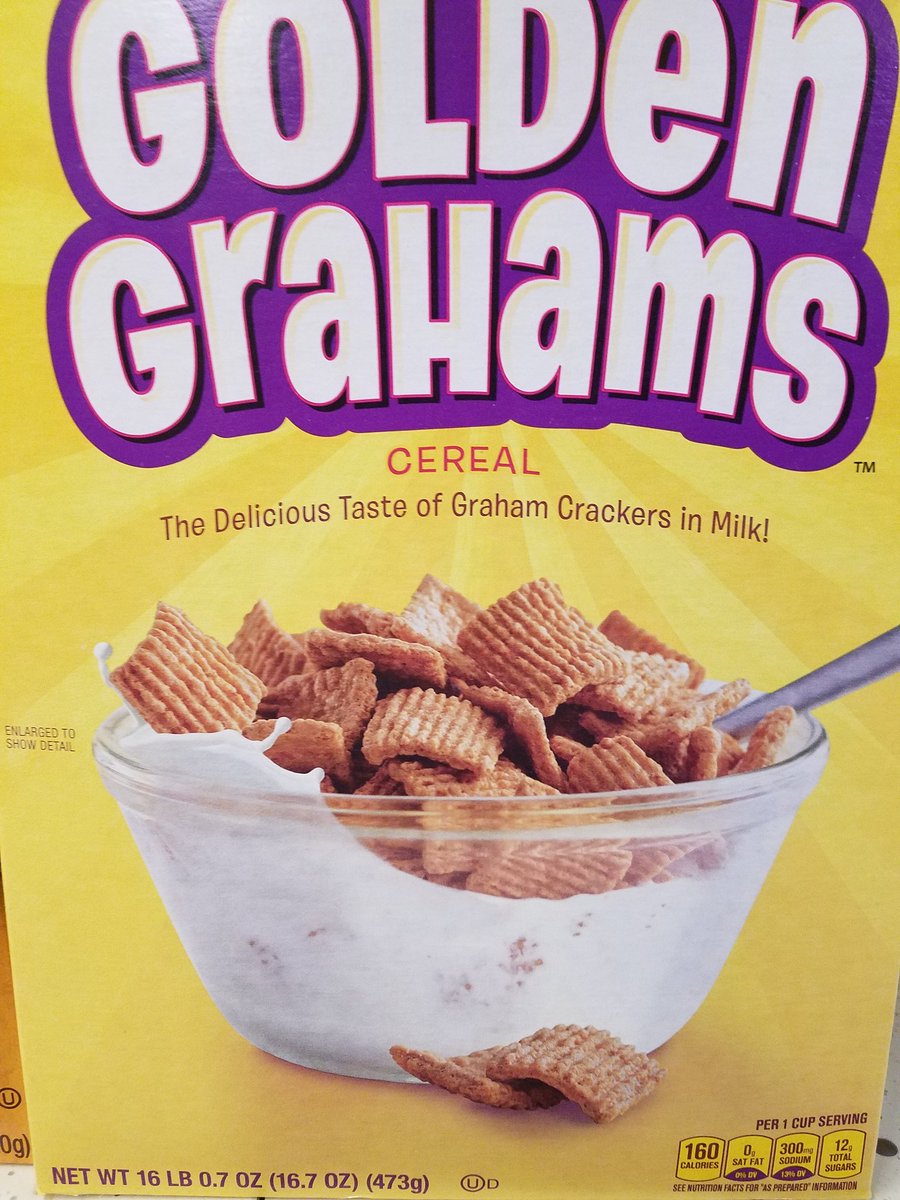 windsorville's tweet photo. How did you manage to fit 16 lbs of Golden Grahams in this tiny box @GeneralMills ? https://t.co/s5YXDn2vXS