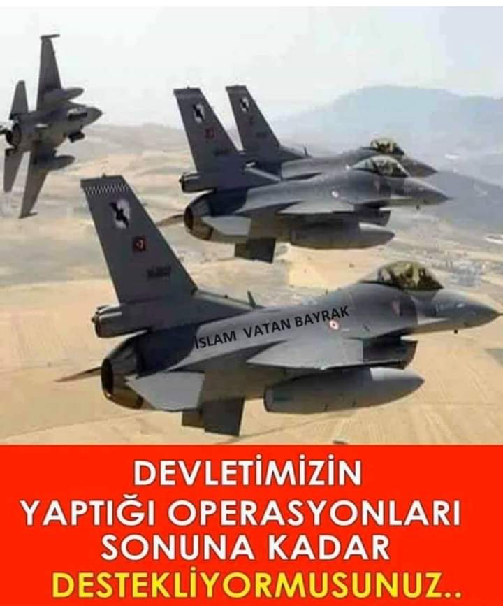 Pkk pyd nin korkulu ruyasl f16  insallah daha iyisini yerli imkanlarla uretecektir ulkemiz rabbim ulkemizi muzaffer etsin
