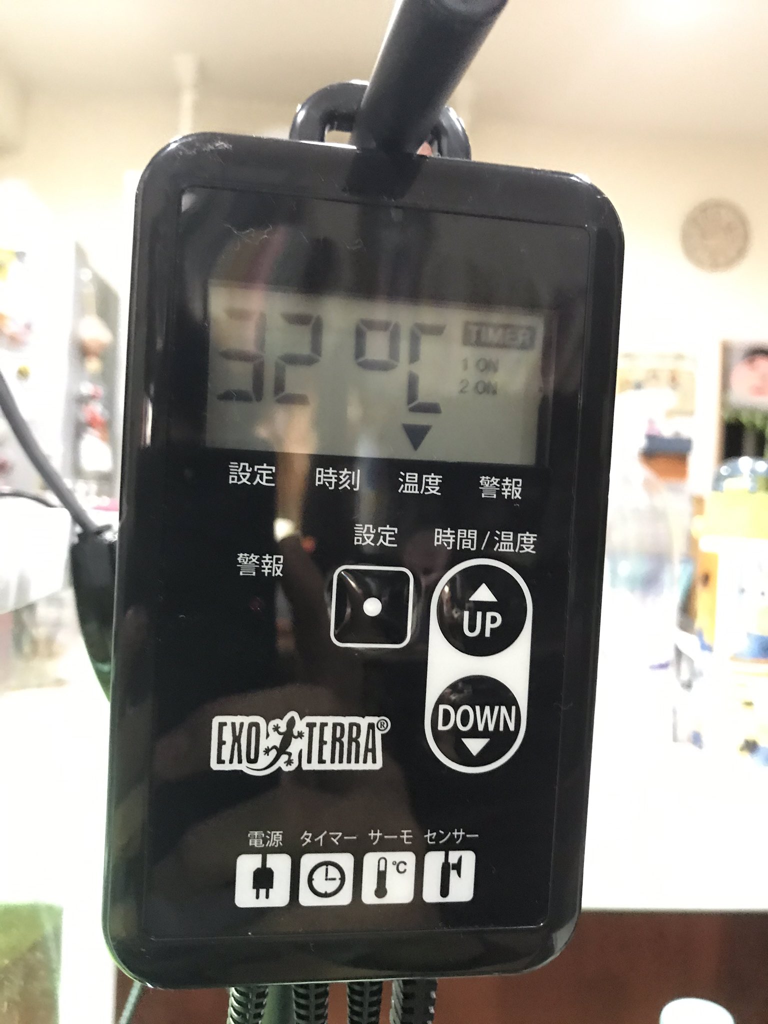 Seiru はちゅ垢 このサーモスタットの使い方教えて欲しいです タイマーの設定はしたんですけど時間になっても1がoffになりません このサーモ使ってる方お願いです教えてください T Co 3qv3uwv65w Twitter