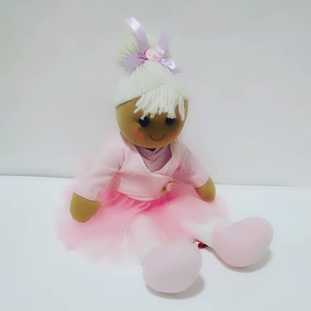 A beautiful personalised ballerina rag doll for a mini ballet dancer #babyballet #babyballerina #tinytoes #ballerina #ballerinaragdoll #ragdoll #tutu #personalisedgifts #giftshop #etsysc #stokeontrent #staffordshire #imprintproductsuk #htlmp #uksmallbusiness