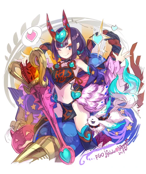 おにきゅあちゃん。とにかく蕩かしたい。
#FGO #ハロウィン 