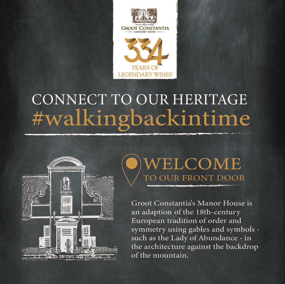 GrootConstantia's tweet photo. History is woven into the fabric of Groot Constantia’s story and from the moment visitors enter the Manor House at the start of their Visitors Route Experience they are connected to the rich heritage of South Africa’s wine industry. Join us and connect #walkingbackintime https://t.co/2r1ptPzRbe
