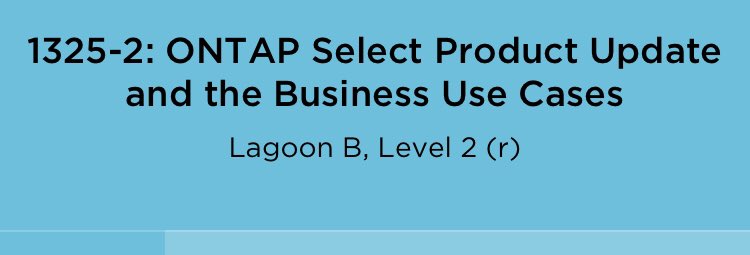 faper76's tweet image. Ready for my #netappinsight2019
My first experience on stage #OntapSelect product updates and best practices
