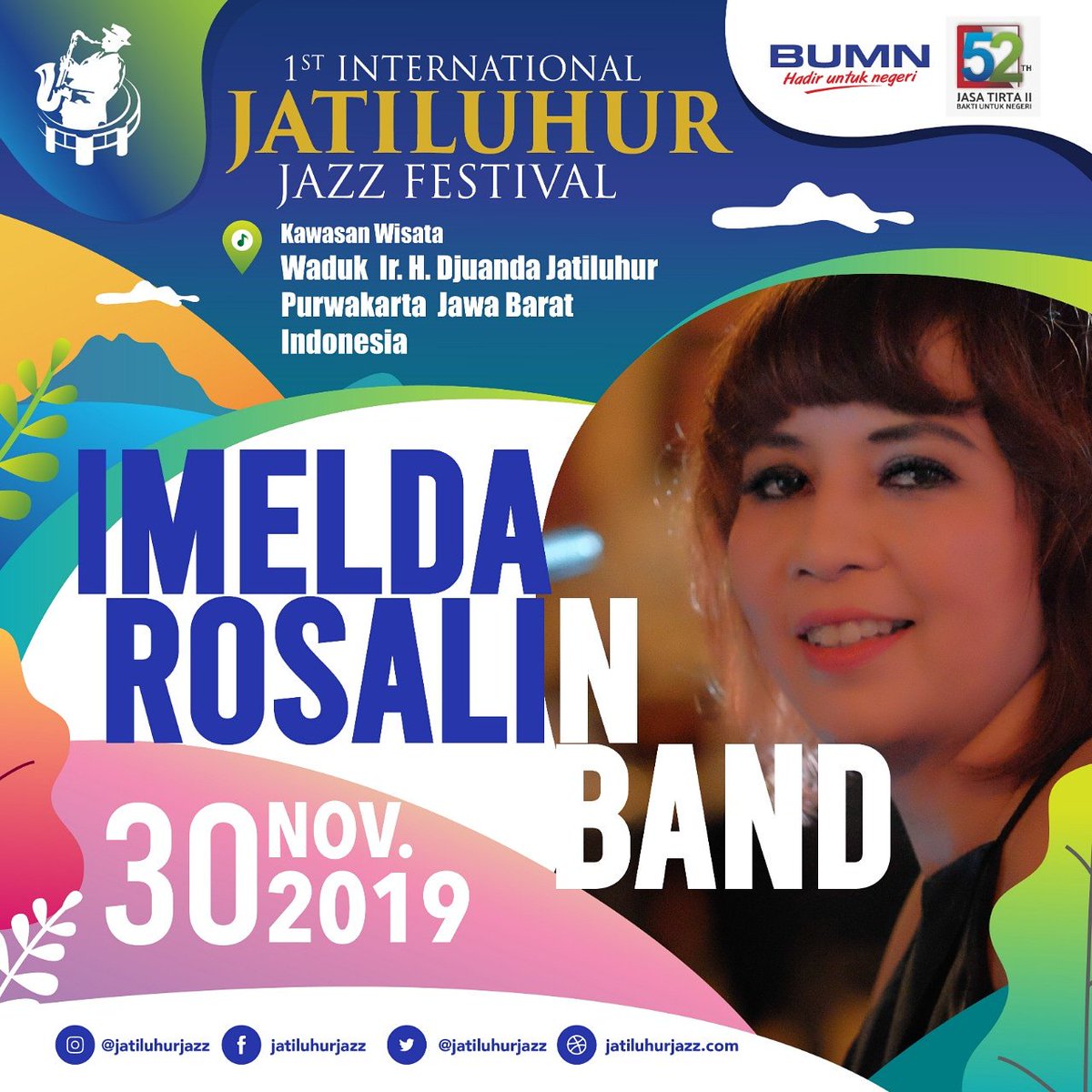 jatiluhurjazz's tweet photo. Imelda Rosalin Band siap beraksi di 1st International Jatiluhur Jazz Festival 2019
@imeldarosalin
..
Info selanjutnya https://t.co/XhSKLxEyEg
..
#jatiluhurjazzfest #jatiluhurjazz #jatiluhur #jazzmusic #jazzfestival https://t.co/XfrGfdO6LU
