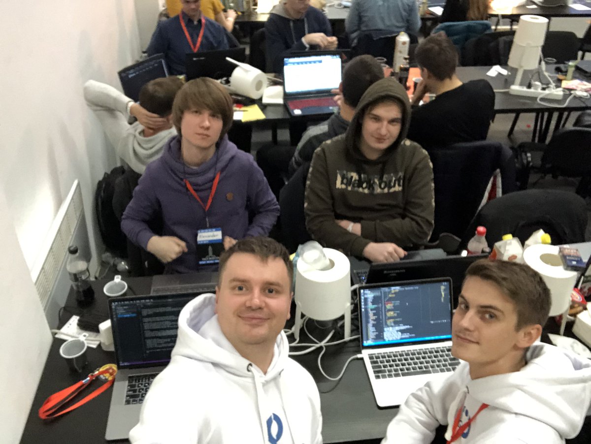 ongridpro's tweet photo. Preparing to overday progress checkpoint at #hackmoscow hackathon. Working on prototype of platform for cheap and risk-less goods delivery. Utilizes "programmable money" approach for risks mitigation and paper-less insurance! https://t.co/5jQMI9Qd1N