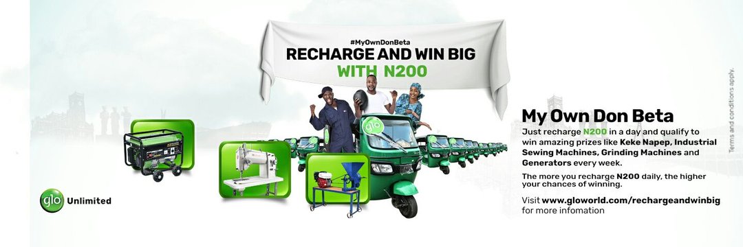 datepoll's tweet image. Welcome to datepoll: Glo Recharge and Win Big with N200 (Gloworld) datepoll.com/2019/10/glo-re… #myowndonbeta