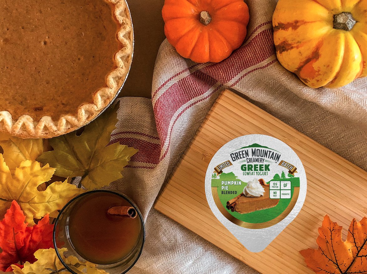 Happy #NationalPumpkinDay! Serving up a double dose of our favorite pumpkin pies! 🎃 

#GreekYogurt #BornInVermont #PumpkinSpice