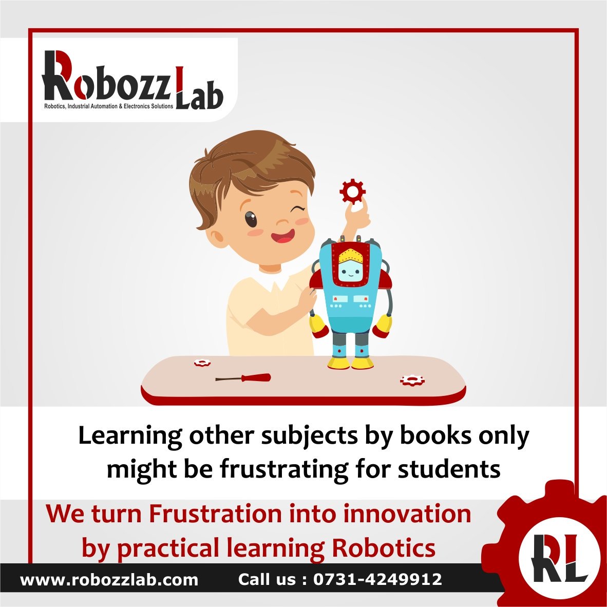 robozzlab's tweet photo. Learn Robotics with complete practical project solution

https://t.co/H6Qgwb6DXe

Call on : 0731-4249912

#RoboticsTraining #arduino  #ElectronicsTraining #arduinoproject #linefollowing  #roboticscompetition #competitionrobotics #makeinindia🇮🇳 #indianrobotics #roboticsindia https://t.co/soh1bSiP16