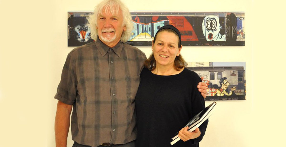 GraffitiBook's tweet photo. with Chantal Helenbeck - Galeria Helenbeck - Nice, France https://t.co/zmpfd2ksiI