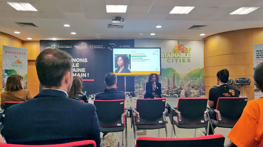 .<a href="/ValerieDiop/">Valerie Noelle Diop</a> : "L'#Afrique est résolument au centre de la stratégie du groupe <a href="/SocieteGenerale/">Societe Generale Group</a>. Nous repensons notre rapport à l'Afrique, un rapport plus inclusif car nous avons tous un destin commun dans une nouvelle citoyenneté mondiale."
#HackathonSustainableCities #Maroc