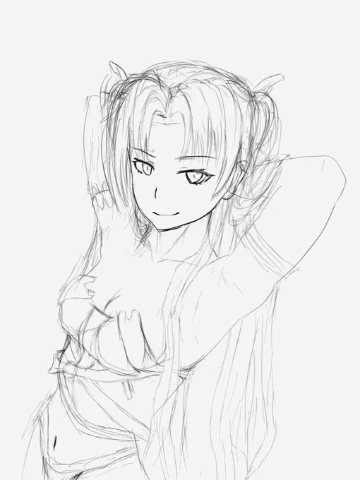 寝る前のラフガキ 