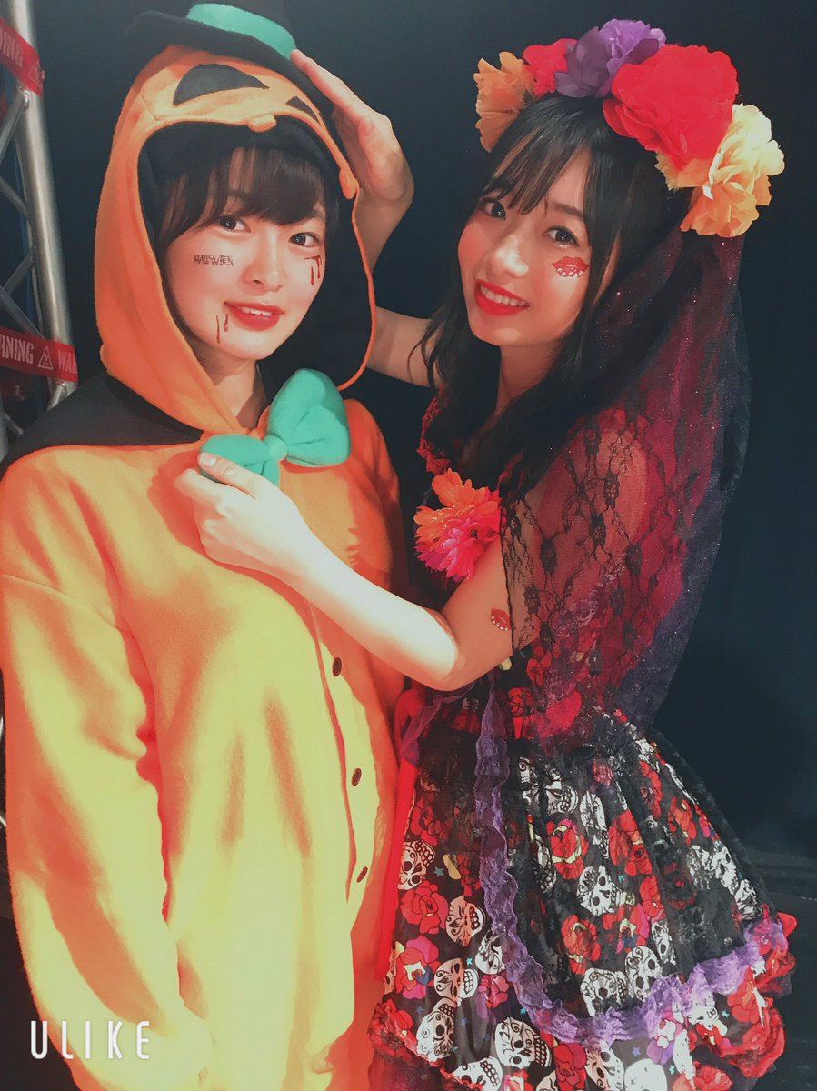 LinQran's tweet photo. ハロウィン公演👻🎃
楽しかった〜☺︎

りおなちゃんの花嫁ゾンビめちゃくちゃ可愛かった！！💗
もっといろんな人と写真撮ればよかったな〜
来年何しよっかな🤤
#LinQ #ハロウィン https://t.co/cfaZBfUdZw