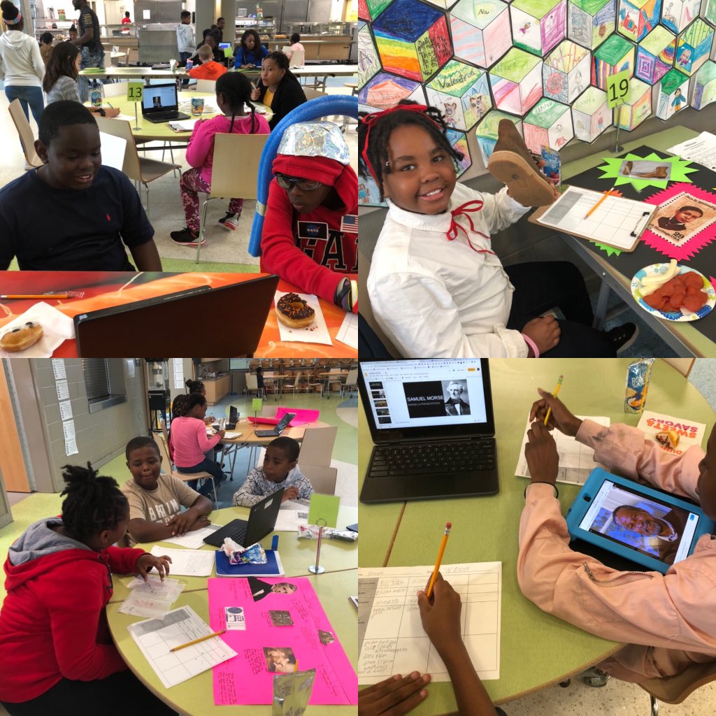 cdpilger's tweet photo. 5th grade Breakfast with a Scientist @DSASTEM this fall was awesome as always! Great presentations and lots of learning! #dsaleadstheway #nnpsproud #dsaexplore https://t.co/bAz5ddmsZI
