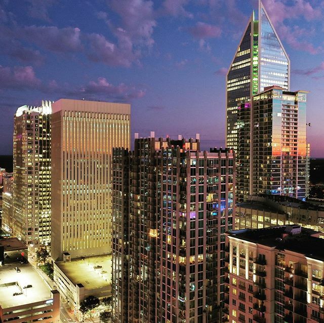 ObieVIP's tweet image. Ariel #drone shot of #Charlotte #NC lit up at #sunset. #obievip #obievip_char #city #night #obievip_skyline #northcarolina #mavic ift.tt/2PrZRqF