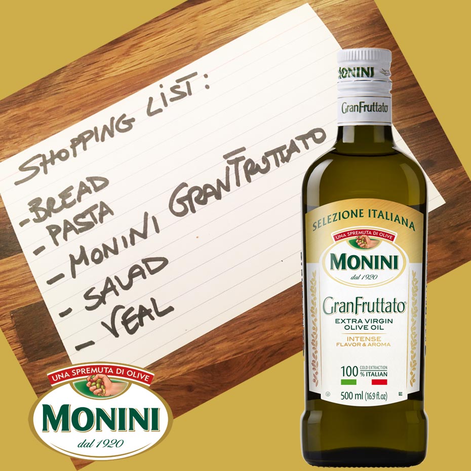 weekend shopping list !! Be creative and enjoy the flavor.  
 
monini.com/en/r