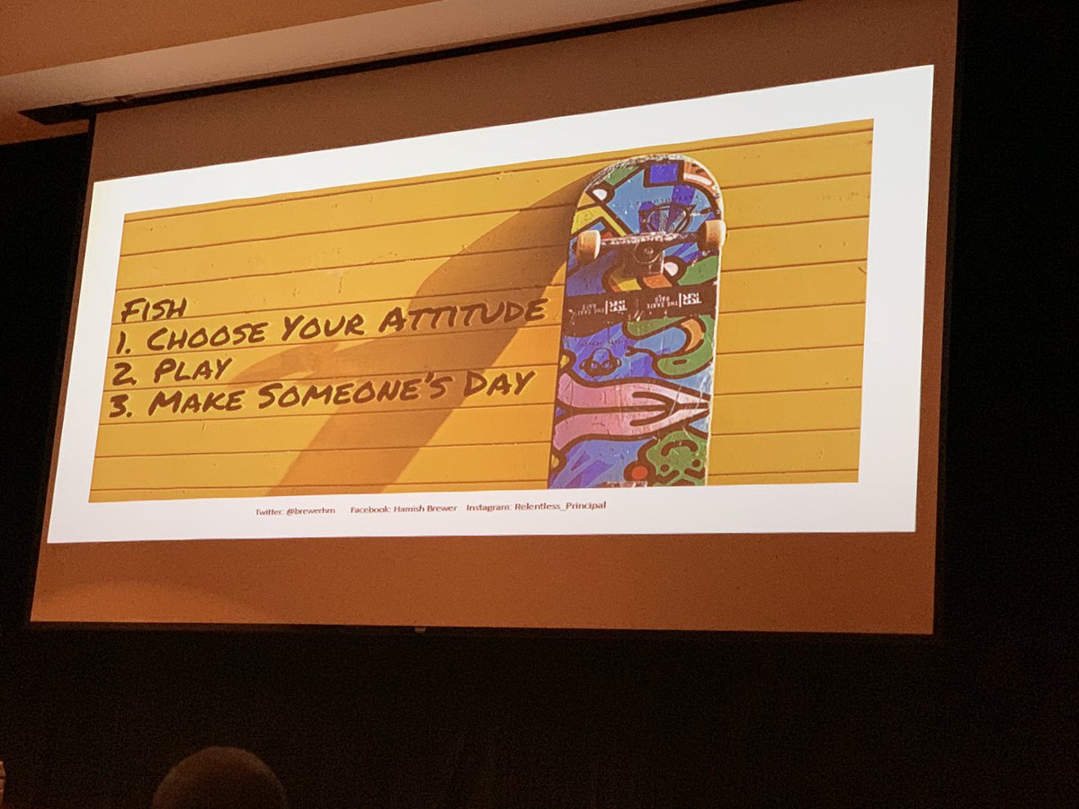 “Don’t be miserable at the one place that you spend most of your time” #jeschat #TCCA19 <a href="/TCCAConf/">Technology Curriculum Conference of Aldine (TCCA)</a>
