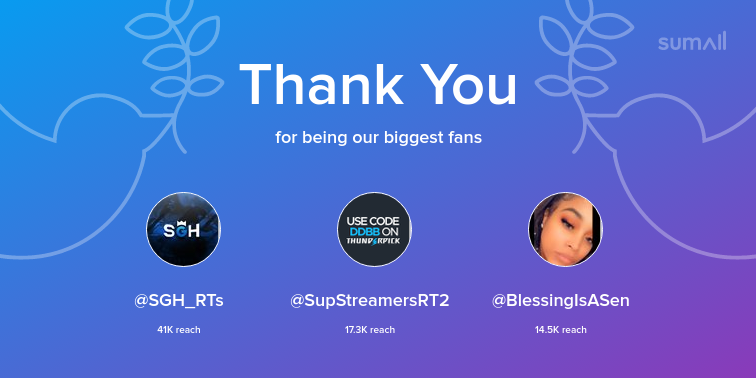 Almighty_twizzy's tweet photo. Our biggest fans this week: SGH_RTs, SupStreamersRT2, BlessingIsASen. Thank you! via https://t.co/rMVfLJU6g9 https://t.co/7VSAMBURQb
