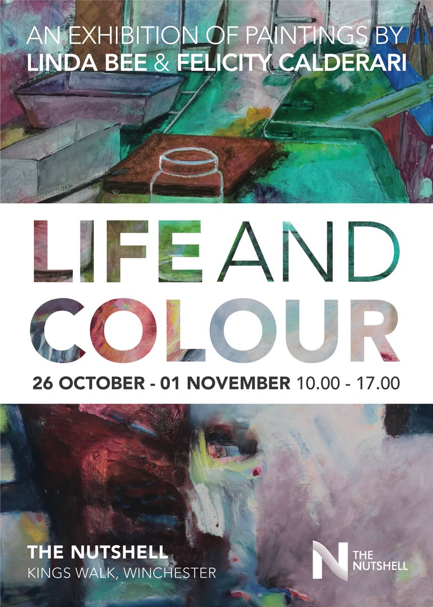 thenutshellarts's tweet photo. #LifeandColour exhibition is now open! Pop in until the 1st November from 10am-5pm each day and view artwork by local #Winchester #artists #LindaBee and #FelicityCalderari #supportlocal #creativewinch #creativewinchester #hampshireartists https://t.co/DK8tIFnDsR