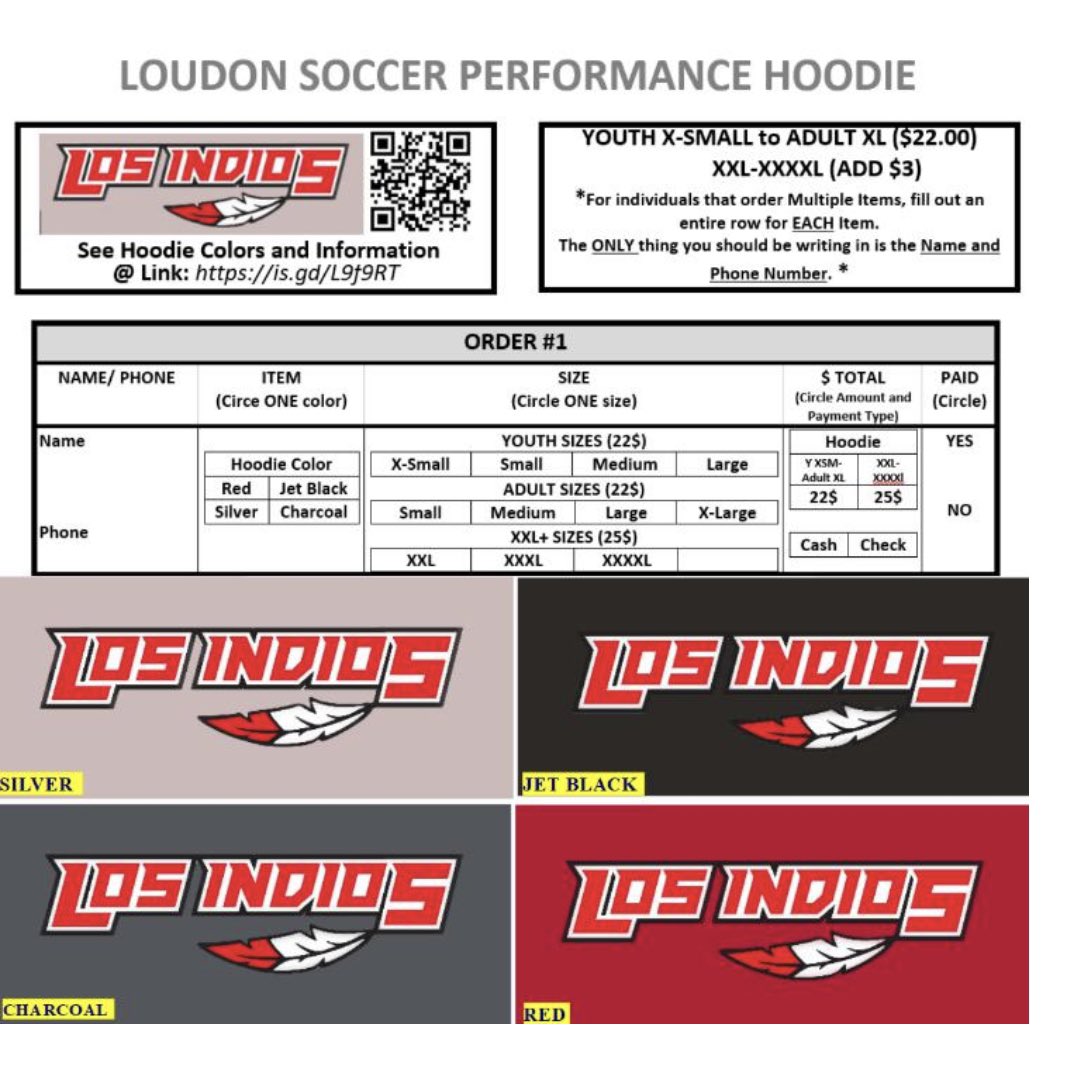 Get your official <a href="/LoudonSoccer/">Loudon High Soccer</a> apparel today!  Be prepared as we gear up for #ThreePeats in District, Region, and State Tournament action ⚽️⚽️⚽️ 

Click to order is.gd/L9f9RT

Retweet to support #LosIndios2020 

<a href="/RedskinRadio/">©RedskinRadio</a> <a href="/sambharrison75/">⚽Samuel Harrison⚽</a> @LHS_NewsMag <a href="/RedskinsLhs/">LHSRedskins</a>
