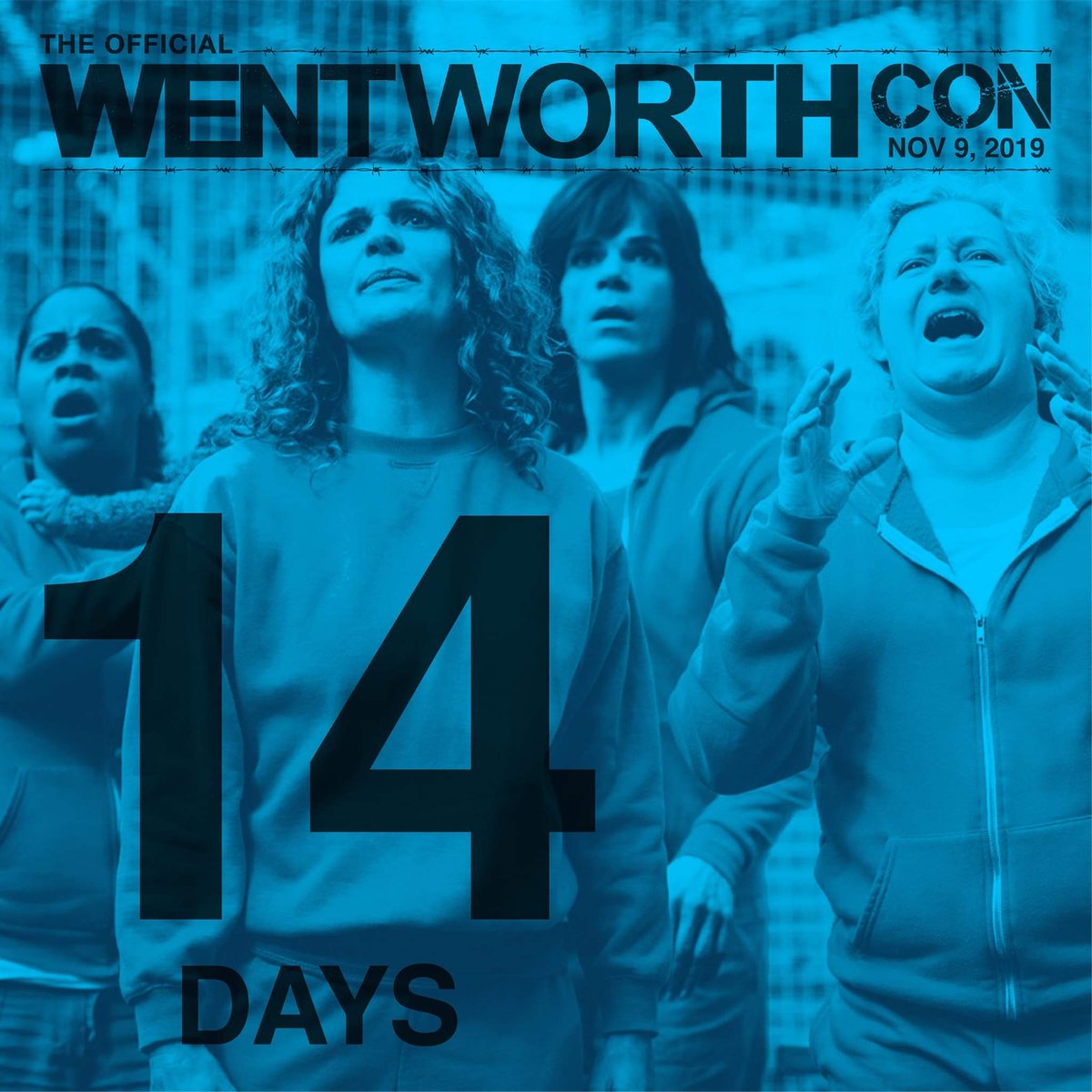 WentworthCon's tweet photo. ⏳ LET THE COUNTDOWN BEGIN! 14 Days until #WentworthCon LA. 

ARE YOU READY!? 😁 https://t.co/4D8jidg4Ol
