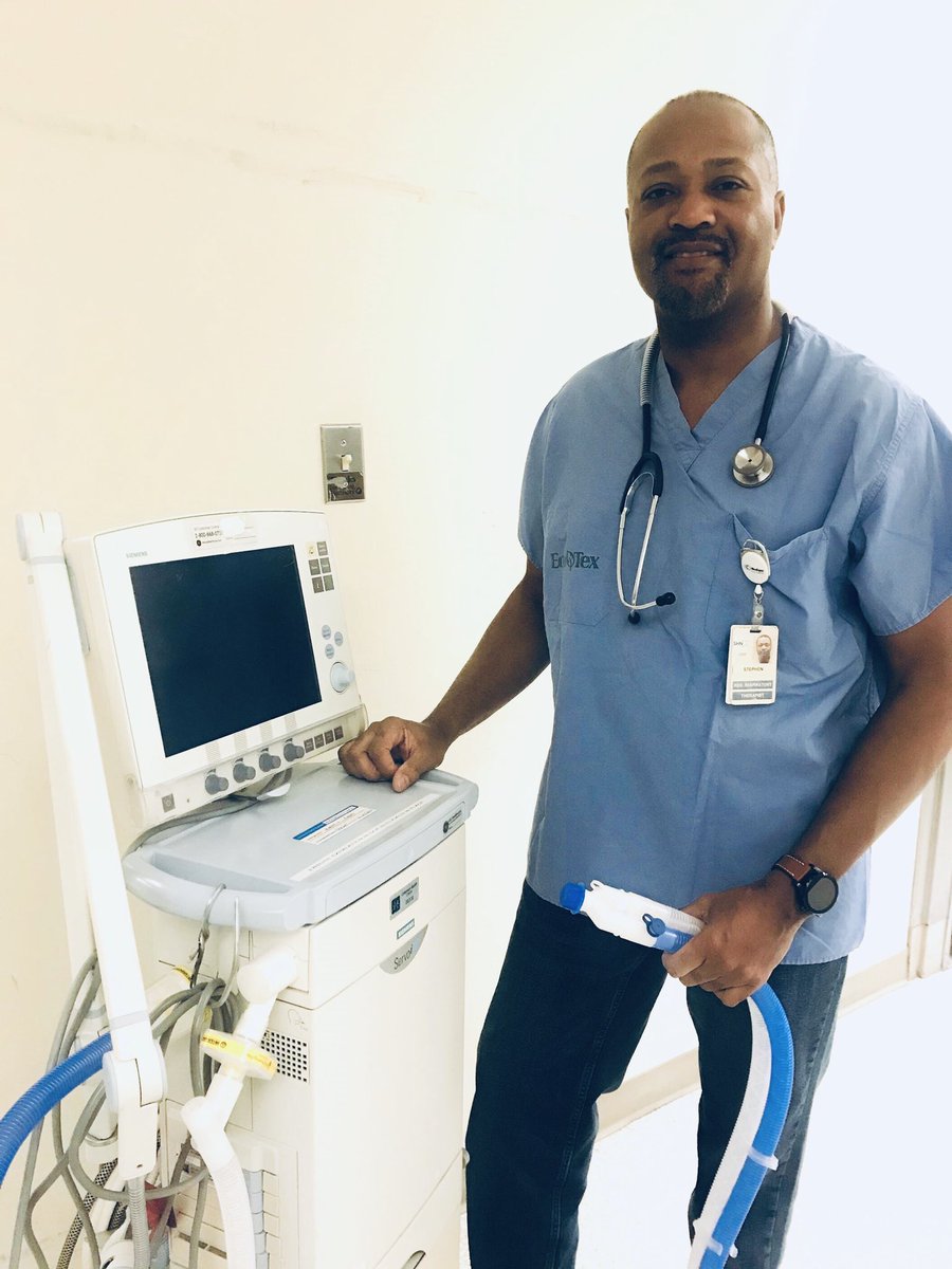 SHNcares's tweet photo. Meet Stephen – Stephen works as an RT in our Labour and Delivery and NICU. “RTs work directly with physicians and the care team to prepare care plans for the mothers and babies that come into our hospital.” #rtweek2019 https://t.co/bzRp2BFzab