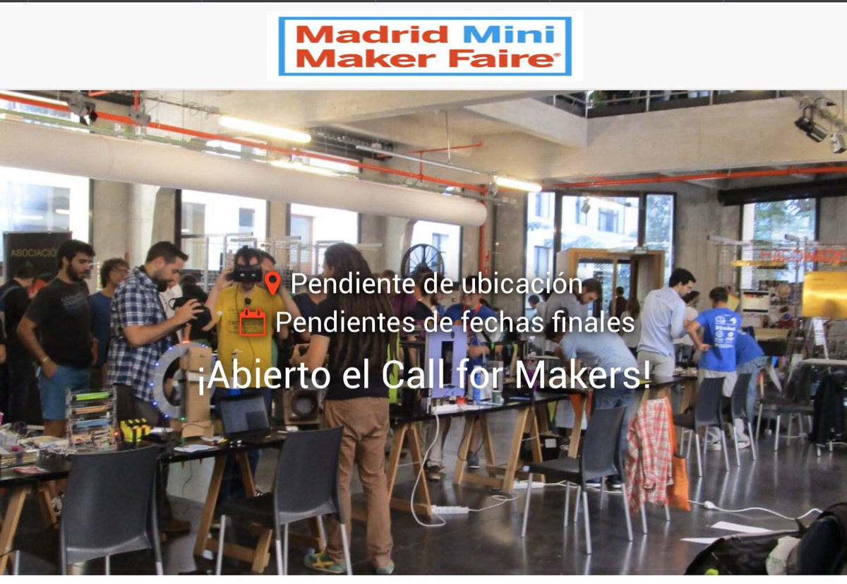madmakerfaire's tweet photo. Para los que habéis preguntado, tristemente la feria no es este fin de semana. ¡Seguimos informando! https://t.co/bgYVby4Ksm