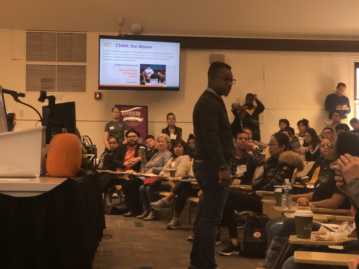 WendyCohenEdu's tweet photo. Opening remarks from @ronsummersnyc at @CSforAllNYC with @technolochicas #CSforAllNYC #LatinxCS https://t.co/qpaNSaAdH8