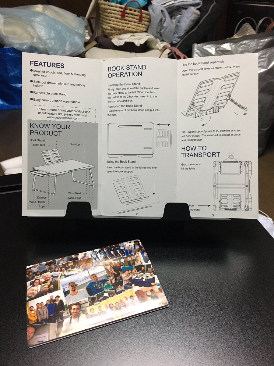 Shoko Ogushi これ 下手なデスクを買うよりよほどいいわ 布団やベッド ソファーで過ごす人には絶対にオススメ 椅子も いらない 普通のデスクの上に置けば スタンディングデスクにもなるのでは 被災しなかったら目を留めなかった逸品 よき出会いに