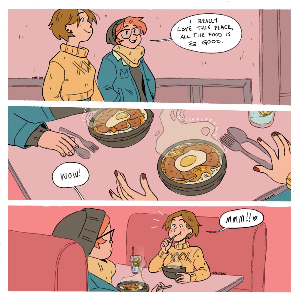 Great food, great friend!  (they/them)