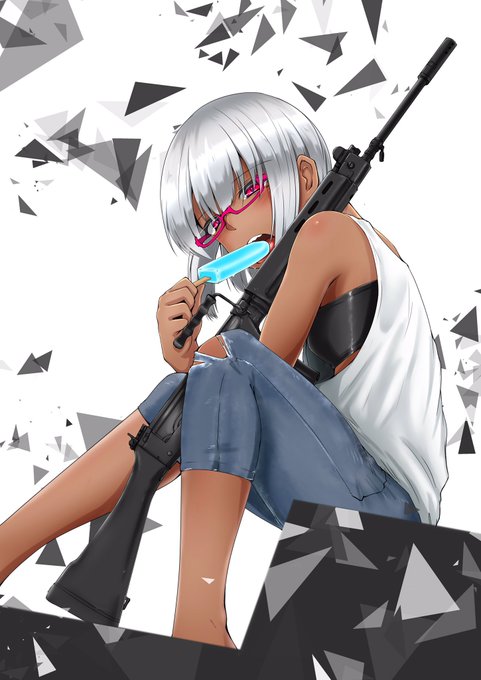 銃と女の子のtwitterイラスト検索結果 古い順