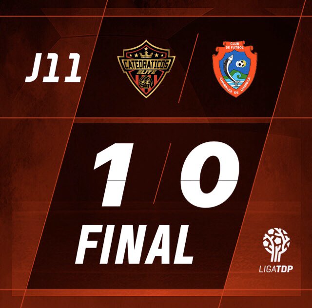 ETZATLÁN ES IMBATIBLE🏟
Conseguimos nuestra sexta victoria del torneo y mantenemos nuestro invicto en casa.
Catedráticos 1-0 Chapala 
#DaleKT 🔴⚫️