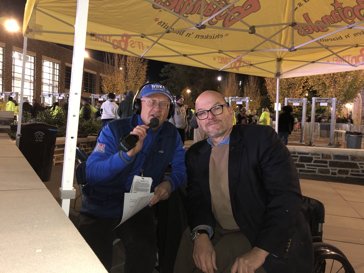 #NCGHSP Director @MarkEzzell and @DukeFOOTBALL host #JohnRoth reminding all fans of #Duke and @NDFootball to travel sober to and from the game. #BoozeIt&LoseIt