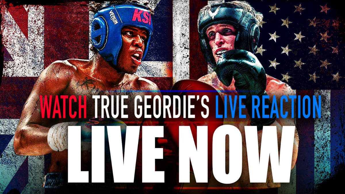 WE ARE LIVE #KSIvsLoganPaul2 watch here 👉🏼 youtu.be/tt--jmvnd1I