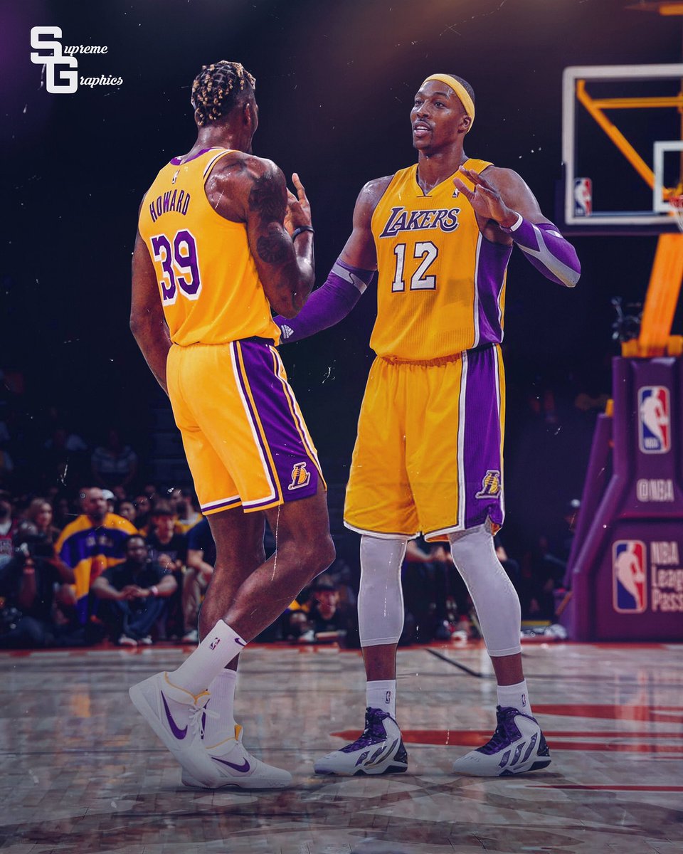 LosLakersArg's tweet image. Dwight Howard 39 | Dwight Howard 12.

#LakeShow 

Vía @supremegraphics 📸