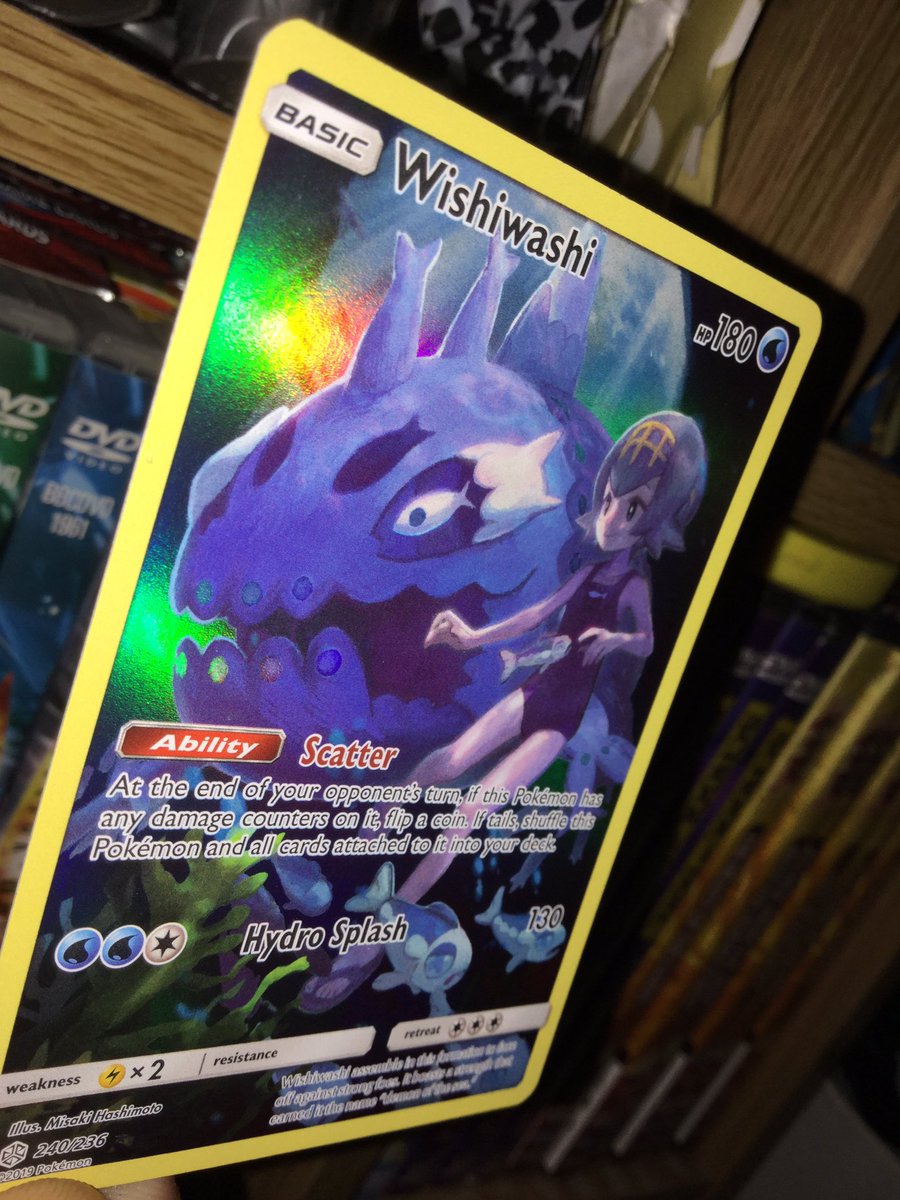 LGBT_Collector's tweet image. Wishiwashi character card 🐟

#cosmiceclipse #pokemon #pokemontcg #pokemoncards