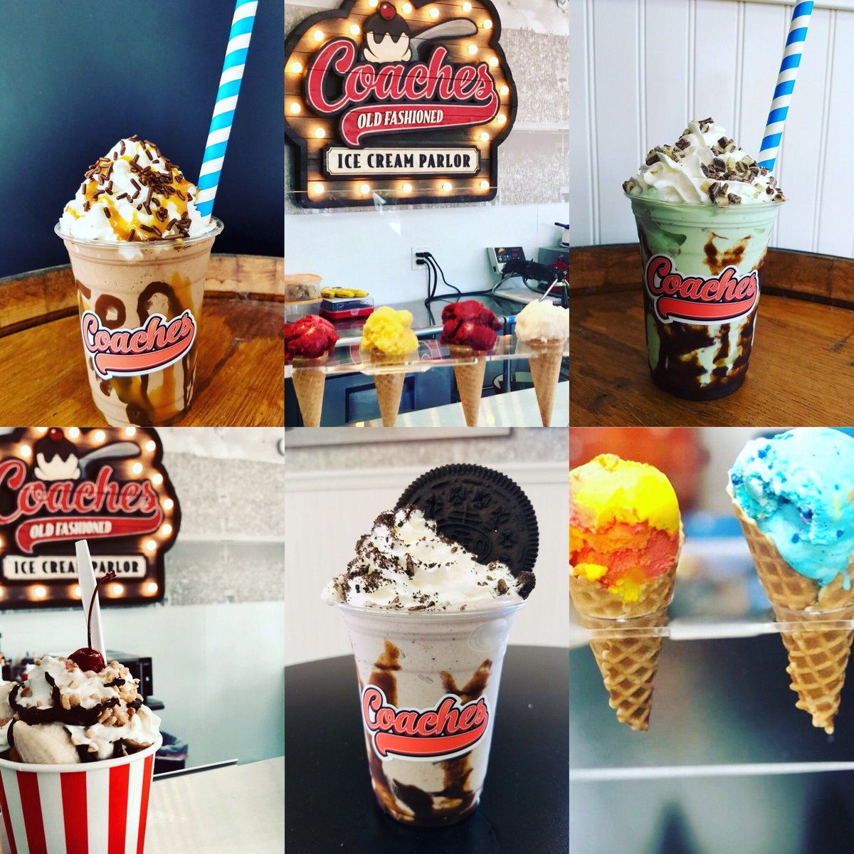 It’s the Perfect California Saturday Night @ Coaches!!! #CoachesIceCream #SuperPremiumIceCream #LocalIceCreamParlor #BestIceCreamEver #SaturdayNightatCoaches