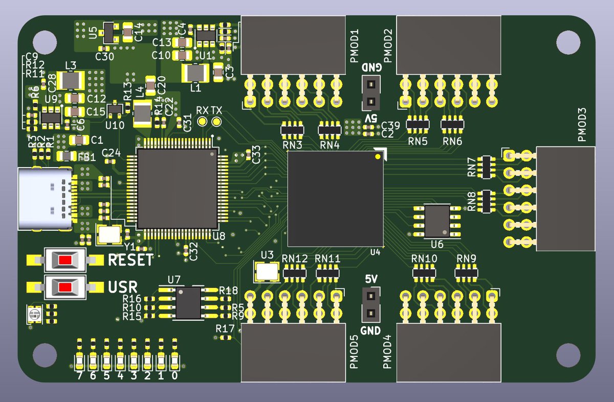 kbeckmann's tweet image. New project almost fully routed. Let’s hope it works. Always a bit scary with new parts.