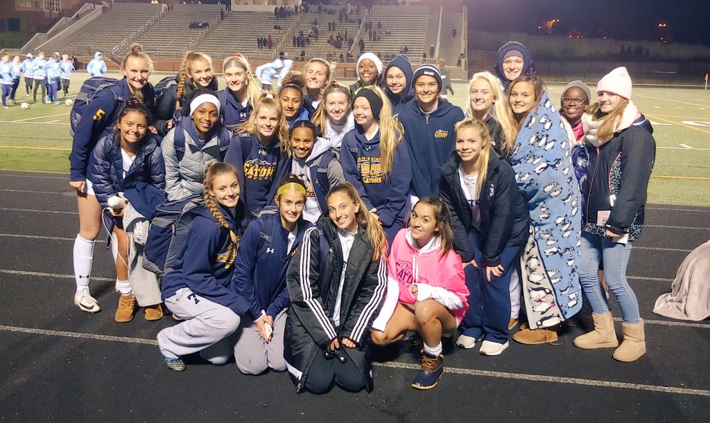 Gators top Blair 1-0 to return to 4A State Championship Game to defend their 2018 title! Soph phenom Kyleigh Gough scores game winner. Click, Warns, Neal, Rosenthal, &amp; Ellenberger keep the back of our net untouched! #roadtostates #walkwithus #backtoridley #gatorsinthehouse #hall