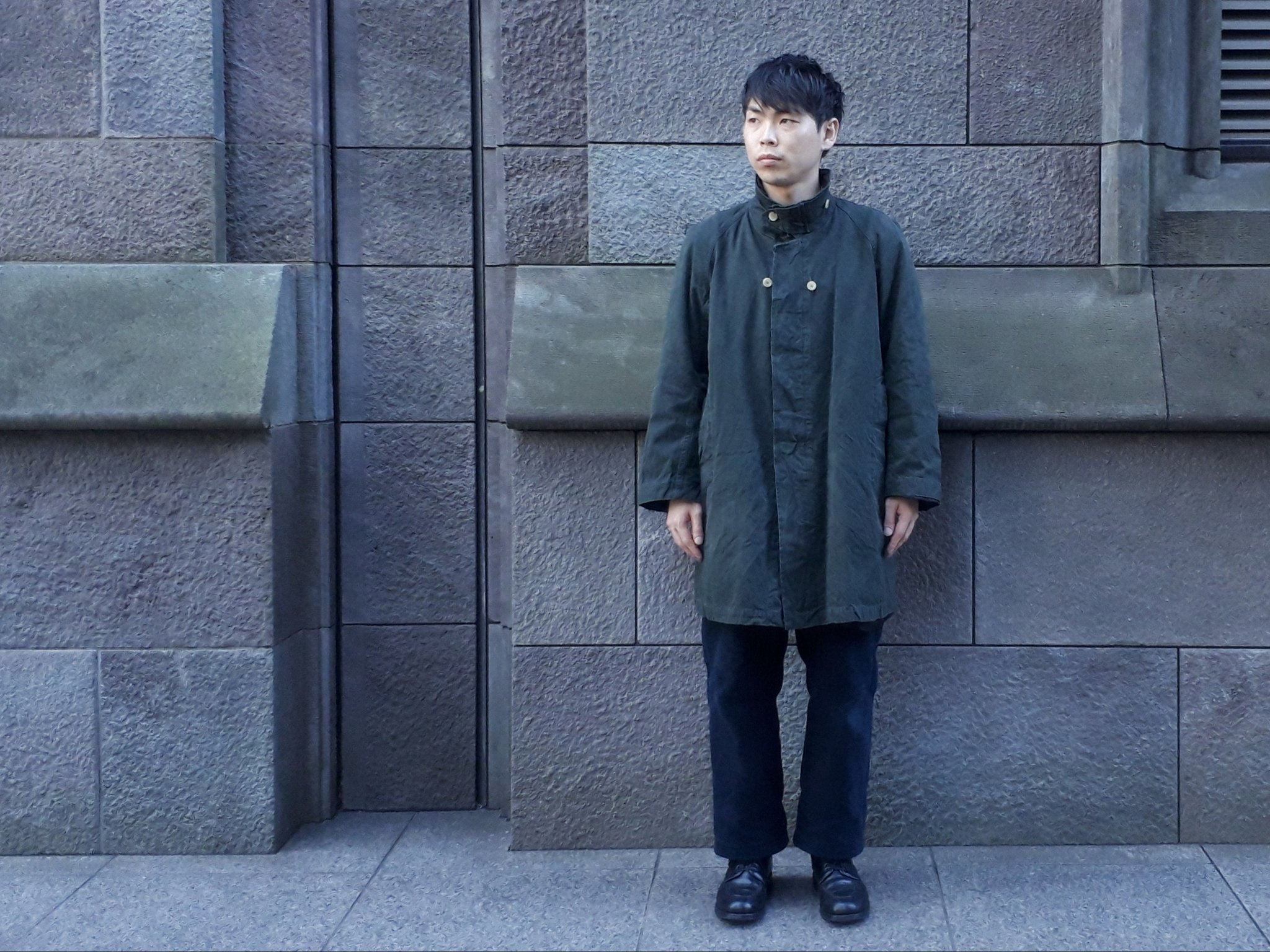 outil ウティ MANTEAU LUZE オイルドコート-