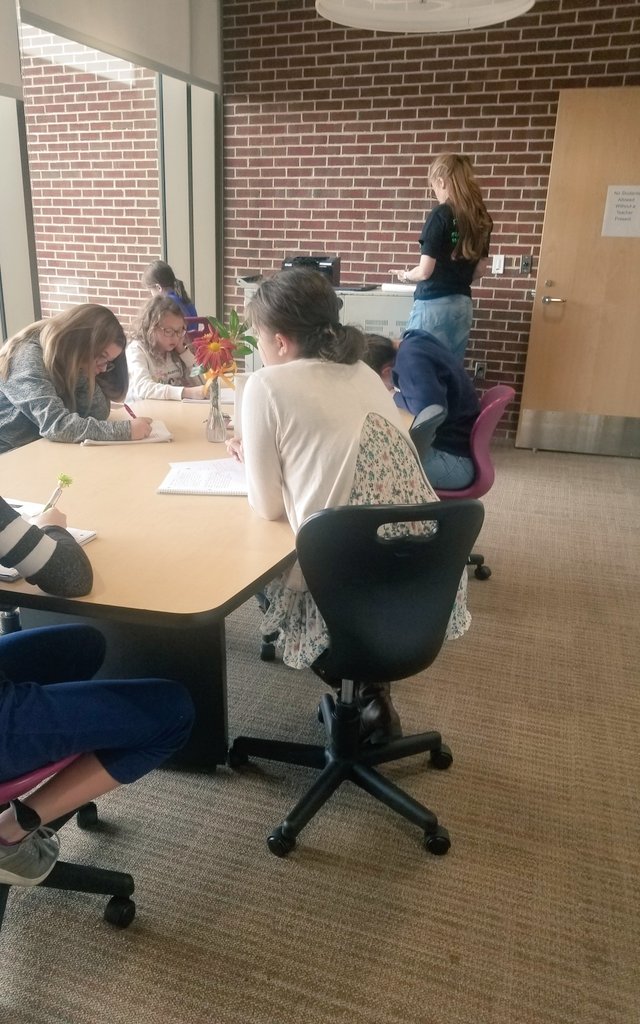 mschelley87's tweet photo. Might have been 🥶 out but these young writers were setting pages ablaze 🔥 w their writing They amaze me Also superstar admins ⭐ @mattyonkey @kholcomb13 What a great day @ProjectWrite 🖋 @hEARAndino @JGB_Giraffes #youngwriters #youngauthors #fauquiercps #projectwrite #spottyup https://t.co/lyTxEmv1Fw