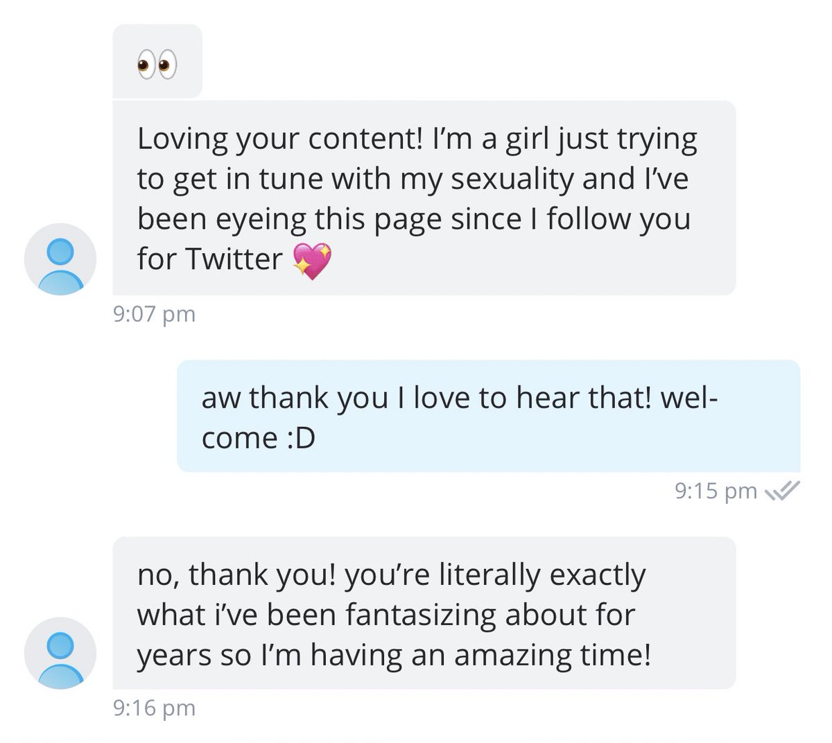 Welcome message onlyfans example