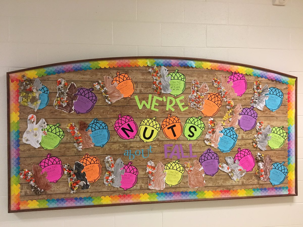 HockaClassroom's tweet photo. A little bit crazy is alright! #fall #nutsaboutfall #hockaclassroom @DixonRoadElem #writing #Kinderchat https://t.co/zcSSbjHdU0