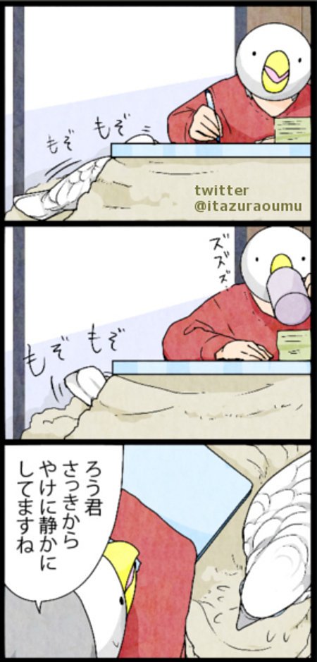 ピンチなときほど意外と騒がないものです。
鳥が静かにしているときも要チェック。 