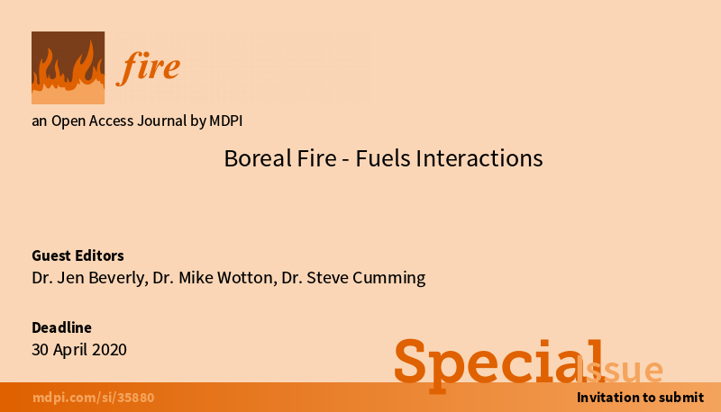 New Special Issue 'Boreal Fire-Fuels Interactions'
mdpi.com/journal/fire/s…
#wildfire 
#firebehavior
#fueltreatment 
#firefuel