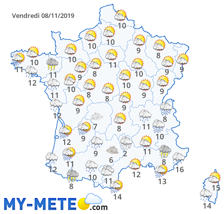 OnlyHitFr's tweet photo. Bonjour à tous et voici la #Météo du Jour ! https://t.co/Xaj7tLMUSL