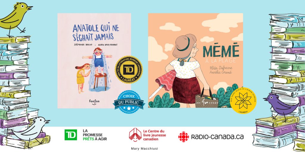 kidsbookcentre's tweet photo. La littérature jeunesse québécoise brille à Montréal lors de la remise du prix TD de littérature canadienne pour l’enfance et la Jeunesse. Félicitations à tous les lauréats et les finalistes! https://t.co/J5yKEPteLg #PrixTD #PrixHarryBlack https://t.co/7DXCMGo2t6